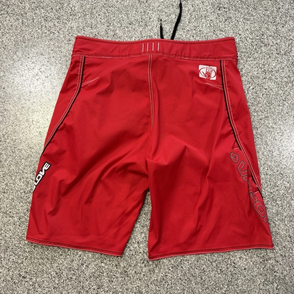 Body Glove Vapor Boardshorts Mens 34 Solid Red Swim Shorts Trunks